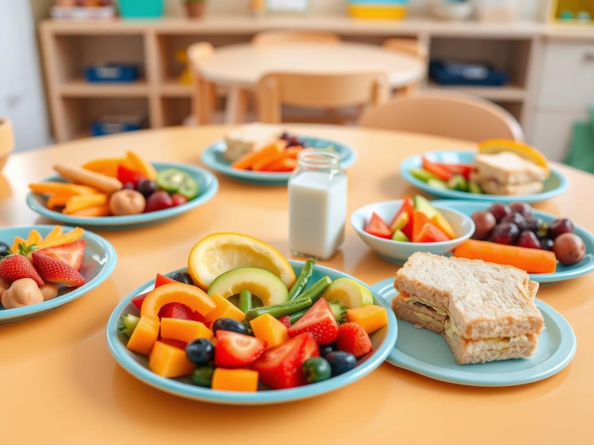A healthy kids' meal